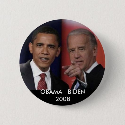 obamadebate、オバマ   BIDEN2008 缶バッジ (正面)