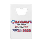 OBAMAGATE-Trump-2020 クレジットカード栓抜き (裏面)