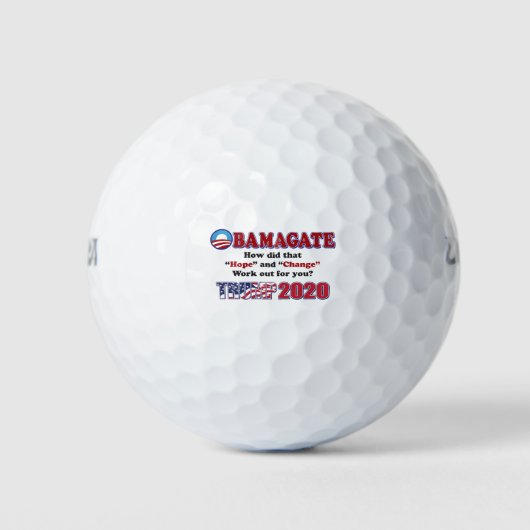 OBAMAGATE-Trump-2020 ゴルフボール (正面)