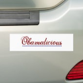 Obamalicious バンパーステッカー (車上)