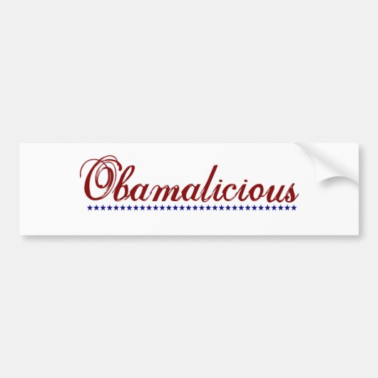 Obamalicious バンパーステッカー (正面)