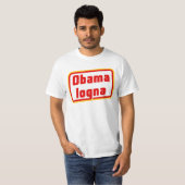 ObamalognaのTシャツの前部及び背部 Tシャツ (正面フル)