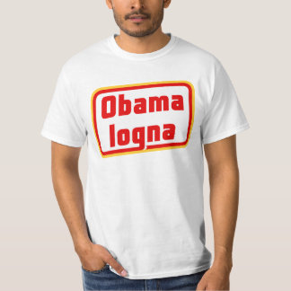 ObamalognaのTシャツの前部及び背部 Tシャツ