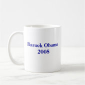 obamalogo2008c、バラクObama2008 コーヒーマグカップ (左)