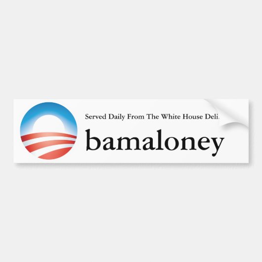 Obamaloney バンパーステッカー (正面)