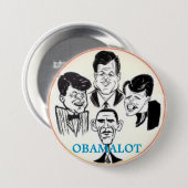 Obamalotの3インチボタン 缶バッジ (正面&裏面)