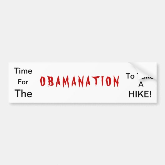 Obamanationのバンパーステッカー バンパーステッカー (正面)