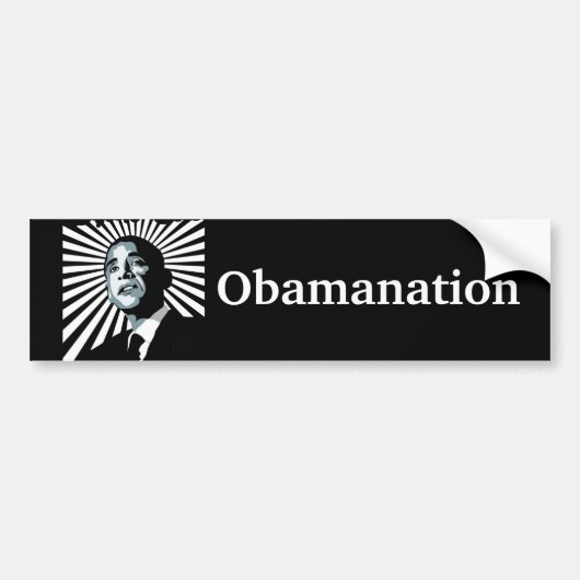 Obamanationのバンパーステッカー バンパーステッカー (正面)