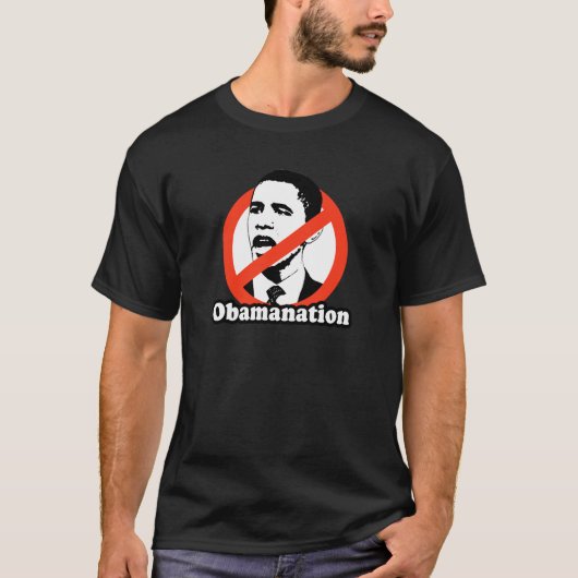 OBAMANATION/ANTI-OBAMAのTシャツ Tシャツ (正面)