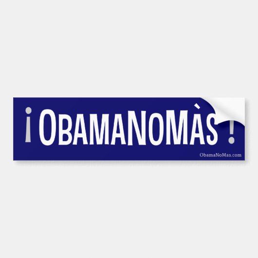 OBAMANOMAS! バンパーステッカー (正面)