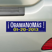 OBAMANOMAS! 01-20-2013 バンパーステッカー (車上)
