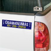 OBAMANOMAS! 01-20-2013 バンパーステッカー (トラック上)