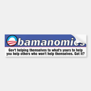 Obamanomicsのバンパーステッカー バンパーステッカー
