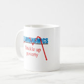 Obamanomics -窮乏の上の細流 コーヒーマグカップ (正面左)