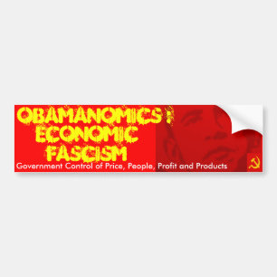 Obamanomics: 経済的なファシズム バンパーステッカー