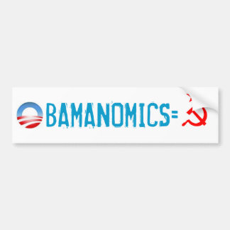 OBAMANOMICS=SOCIALISM バンパーステッカー