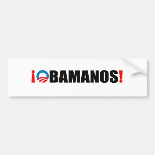 OBAMANOS バンパーステッカー (正面)