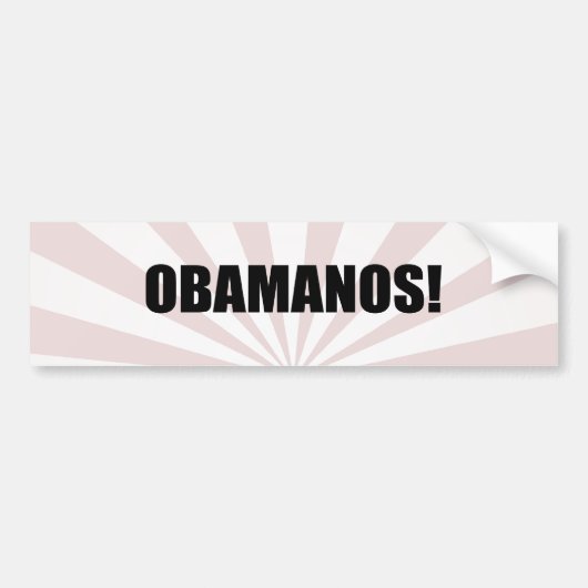 OBAMANOS (2) バンパーステッカー (正面)