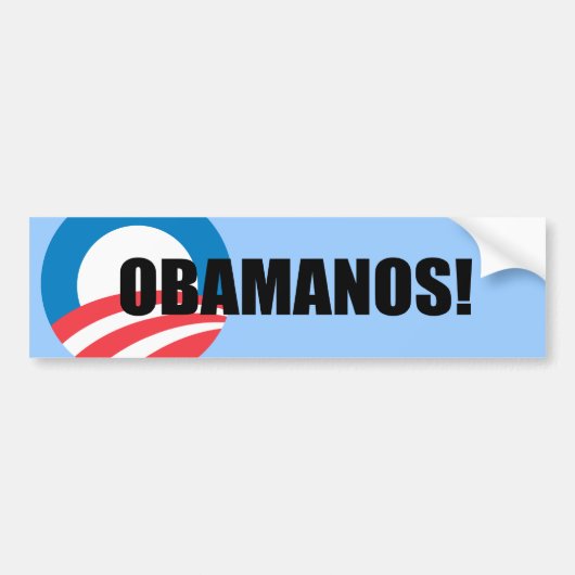 OBAMANOS (2) バンパーステッカー (正面)