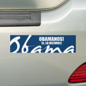 OBAMANOS - SI、LO HICIMOS バンパーステッカー (車上)
