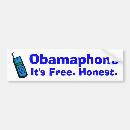 Obamaphone バンパーステッカー (正面)