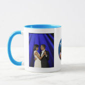 obamasのコラージュはマグを変形させます マグカップ (左)