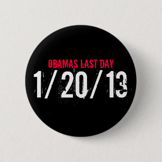 OBAMAS最後の日、1/20/13 缶バッジ
