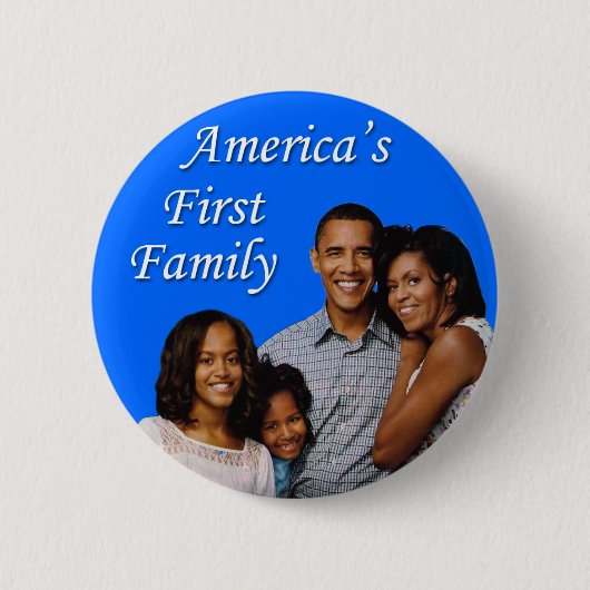 Obamas: アメリカの最初家族 缶バッジ (正面)