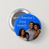 Obamas: アメリカの最初家族 缶バッジ (正面&裏面)