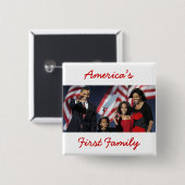 Obamas: アメリカの最初家族 缶バッジ (正面&裏面)