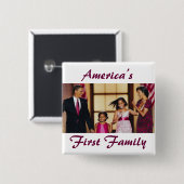 Obamas: アメリカの第1家族 缶バッジ (正面&裏面)