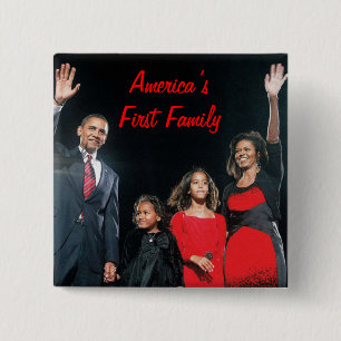 Obamas: アメリカの第1家族 缶バッジ