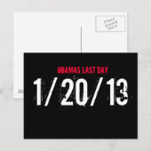 OBAMAS LAST DAY, 1/20/13#OBAMAS LAST DAY# ポストカード (正面/裏面)