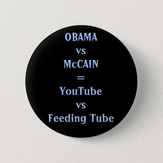 OBAMAvsMcCAIN=YouTubevsFeedingの管 缶バッジ (正面)