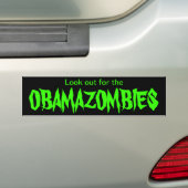 Obamazombies バンパーステッカー (車上)