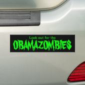 OBAMAZOMBIES バンパーステッカー (車上)