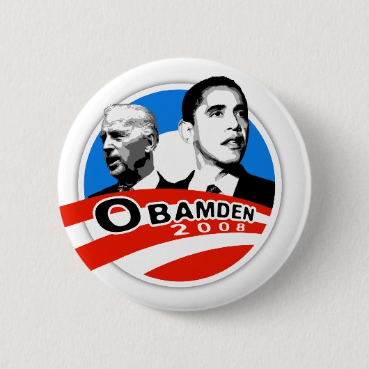 OBAMDEN 2008ボタン 缶バッジ (正面)