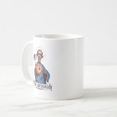 Obamessiahのマグ コーヒーマグカップ (正面左)