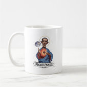 Obamessiahのマグ コーヒーマグカップ (左)