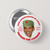 OBAMIE COMMIE 缶バッジ (正面&裏面)