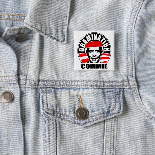 ObaminationのCommie 缶バッジ (インサイチュ)