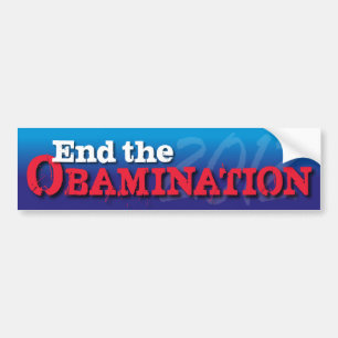 Obaminationを終えて下さい バンパーステッカー