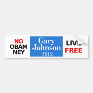Obamney -ギャリージョンソンのバンパーステッカー無し バンパーステッカー