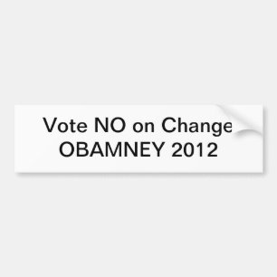 Obamney 2012年 バンパーステッカー