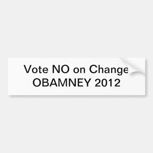 Obamney 2012年 バンパーステッカー (正面)