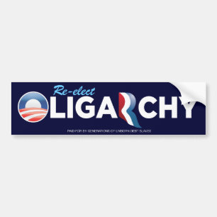 Obamnyの寡頭政治のバンパーステッカー バンパーステッカー