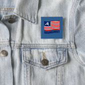Obamunistの旗 缶バッジ (インサイチュ)