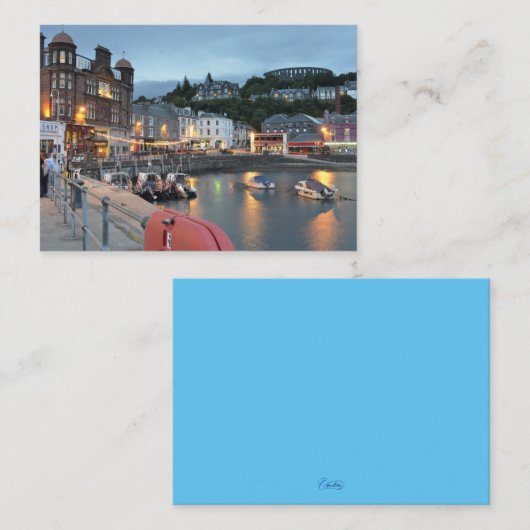 Oban Harbour ノートカード (正面/裏面)