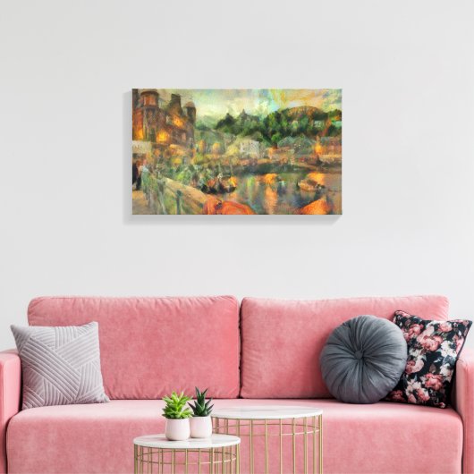 Oban impressionistic キャンバスプリント (インサイチュ (リビング))