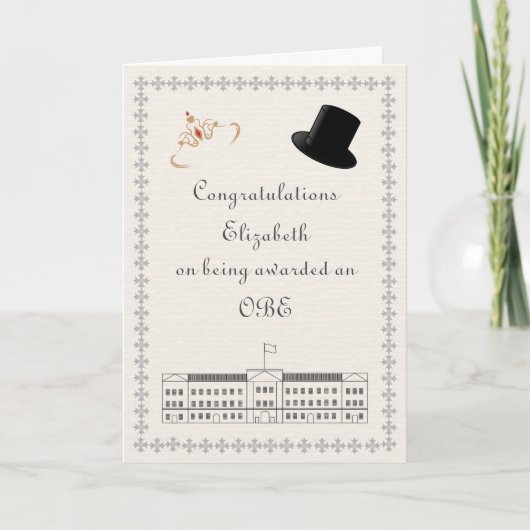 OBEおめでとう カード (正面)